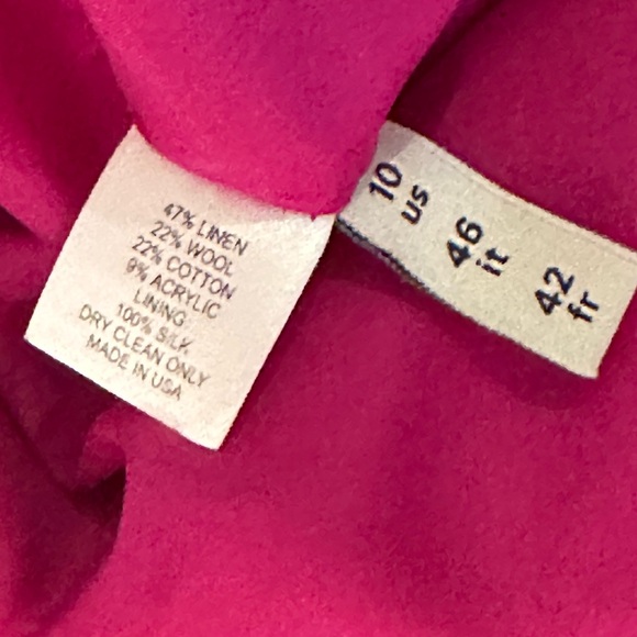 PETER SOM unique linen/wool/silk sheath midi dress. Elevated details. EUC. 10 - Picture 7 of 7